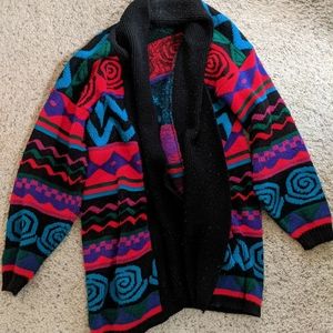 Cardigan sweater 80s 90s